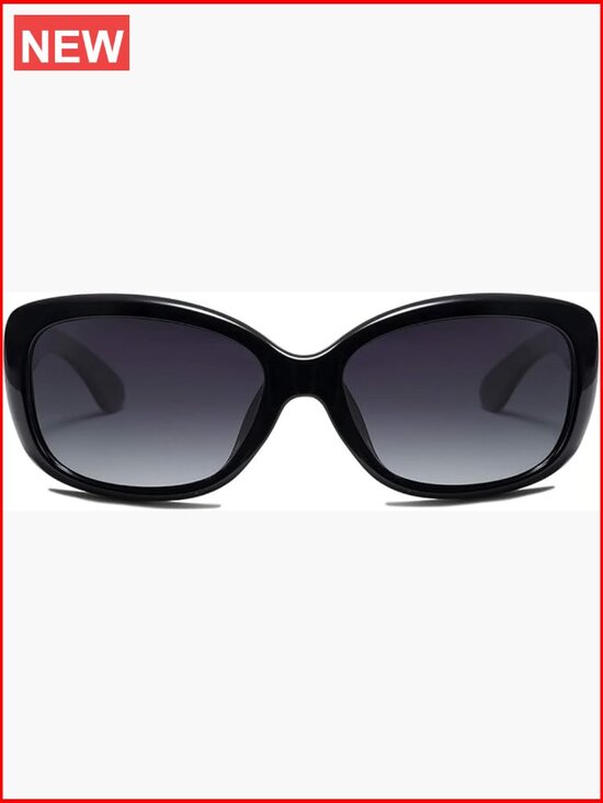 Vintage Square Sunglasses Polarized UV Protection Plastic Frame main image 4